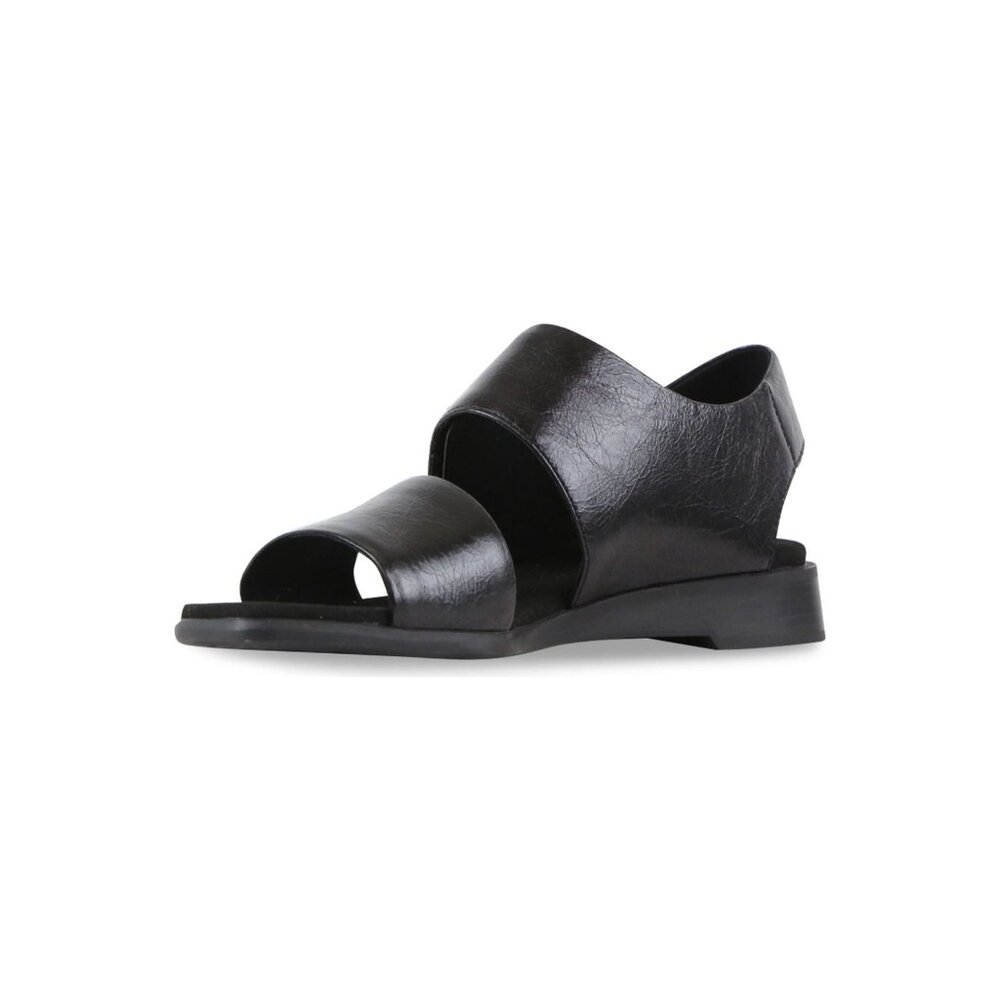 🆕MUNRO Nissa Leather Comfort Sandals Shoes Black 10 - Picture 4 of 12